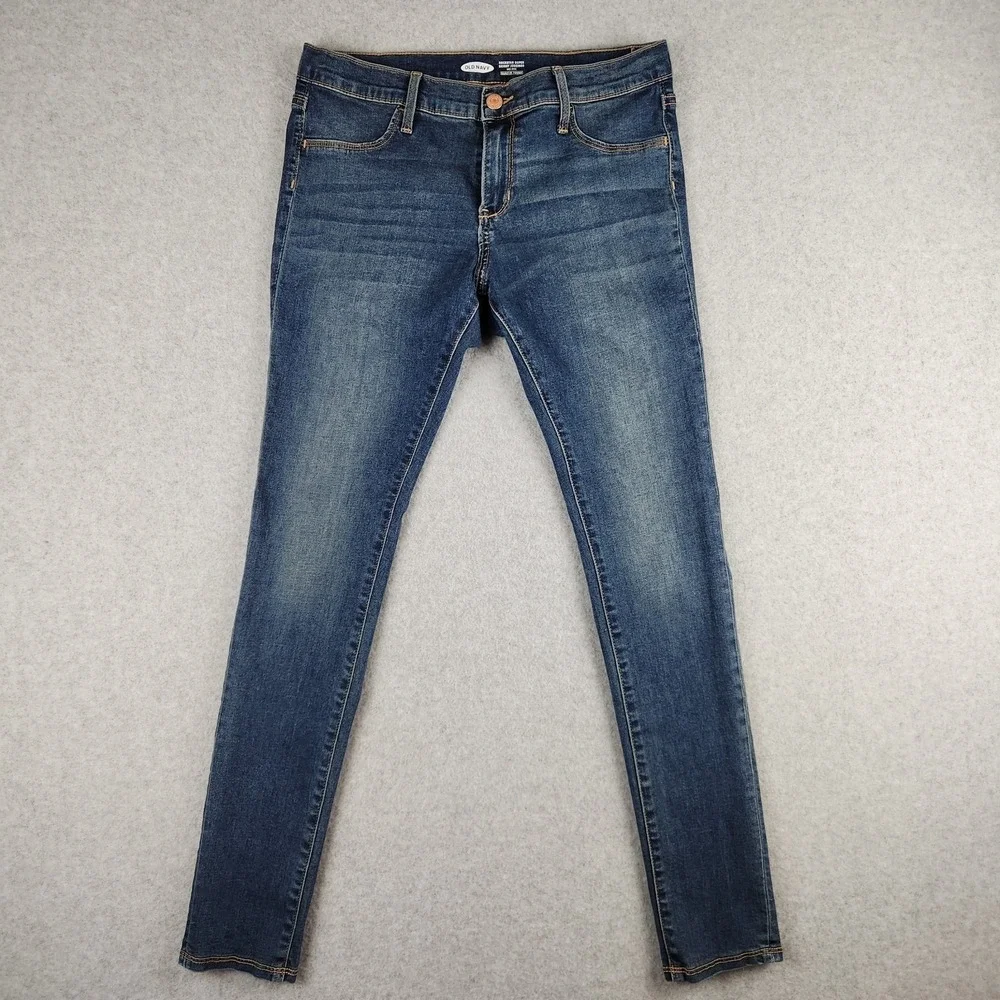 Old Navy Rockstar Super Skinny Jeggings Girl's‎ Youth 16 Dark Wash Stretch